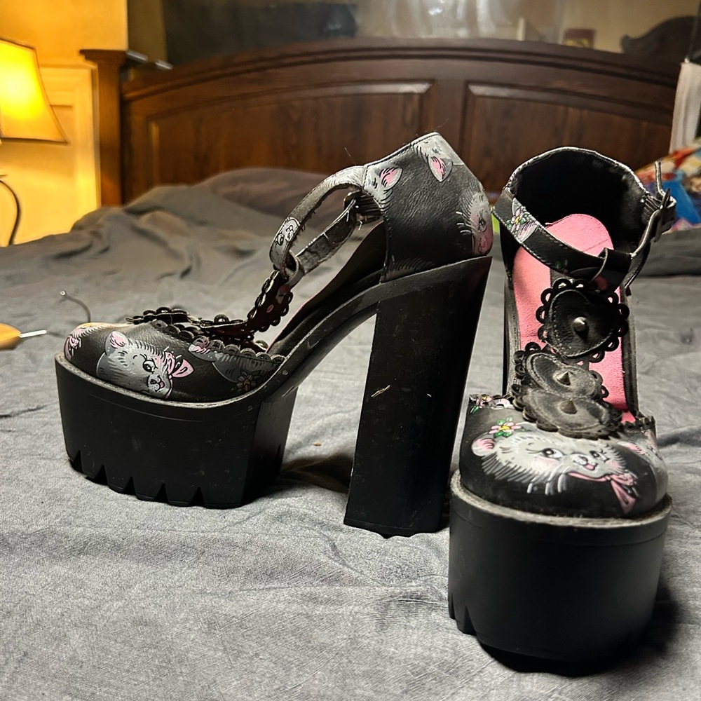 Iron Fist Pink and Black Heels - Picture 8 of 8